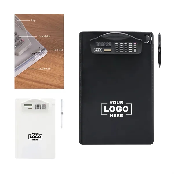 A4 Solar Calculator Files Document Clipboard with Pen - A4 Solar Calculator Files Document Clipboard with Pen - Image 0 of 4
