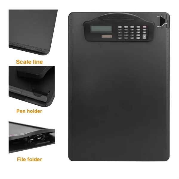 A4 Solar Calculator Files Document Clipboard with Pen - A4 Solar Calculator Files Document Clipboard with Pen - Image 2 of 4
