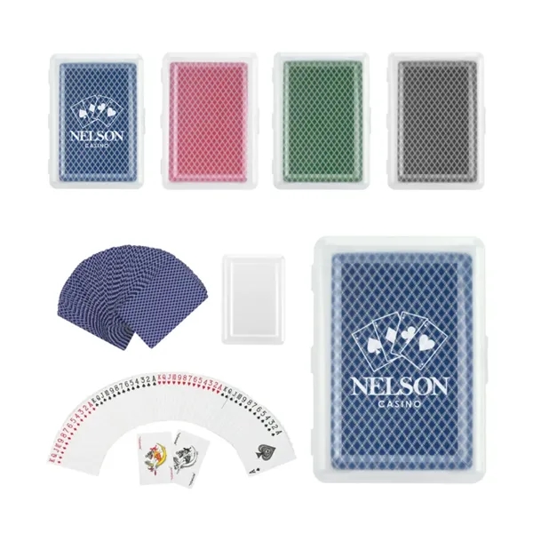 Standard Playing Cards in Reusable Plastic Case - Standard Playing Cards in Reusable Plastic Case - Image 0 of 2