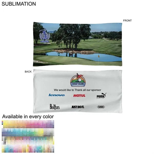 Golf Caddie Tournament Towel in Dri-Lite Terry, 20x40