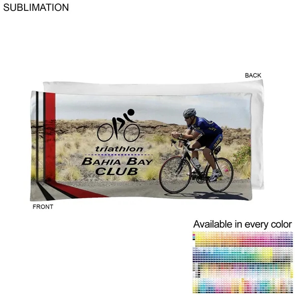 Microfiber Terry Triathlon Towel, 20x40, Sublimated