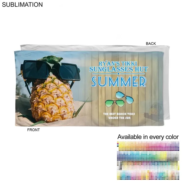 Microfiber Terry Branding Towel, 30x60, Sublimated