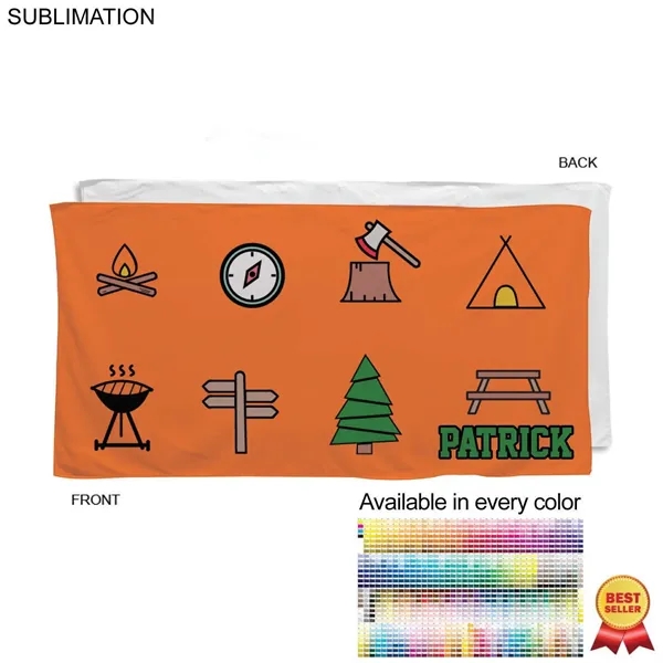 Camping Towel in Absorbent and Compact Microfiber Terry