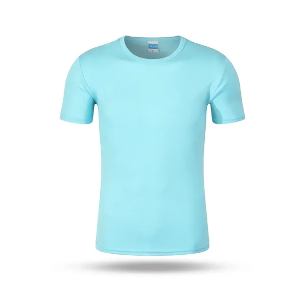 Athletic Quick Dry Tee Shirt Work Clothes Short Sleeve - Athletic Quick Dry Tee Shirt Work Clothes Short Sleeve - Image 6 of 13
