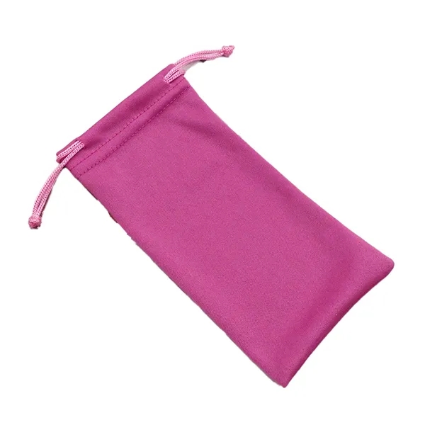 Microfiber Eyeglass Pouch with Drawstring Closure Case - Microfiber Eyeglass Pouch with Drawstring Closure Case - Image 6 of 8