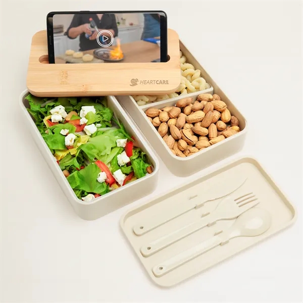 Stackable Bento Box With Phone Stand - Stackable Bento Box With Phone Stand - Image 19 of 19