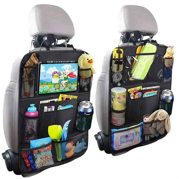 Backseat Car Organizer, Kick Mats Back Seat Protector with T - Backseat Car Organizer, Kick Mats Back Seat Protector with T - Image 3 of 4