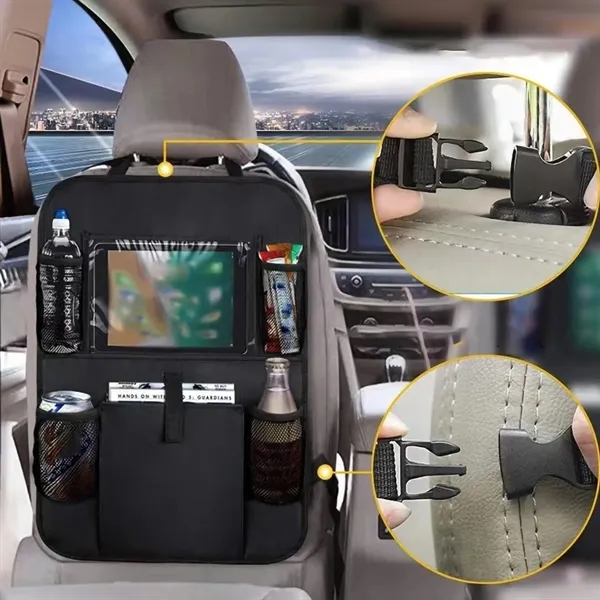 Backseat Car Organizer, Kick Mats Back Seat Protector with T - Backseat Car Organizer, Kick Mats Back Seat Protector with T - Image 4 of 4