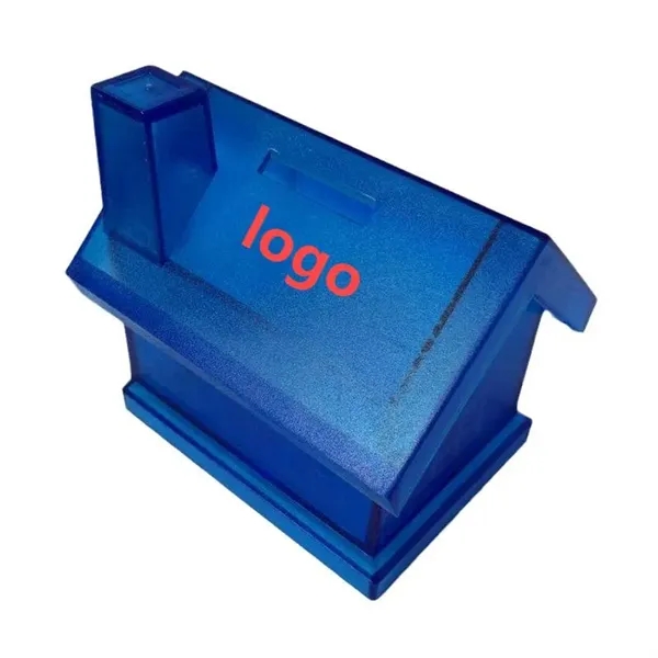 Plastic House-Shaped Coin Bank - Plastic House-Shaped Coin Bank - Image 0 of 5