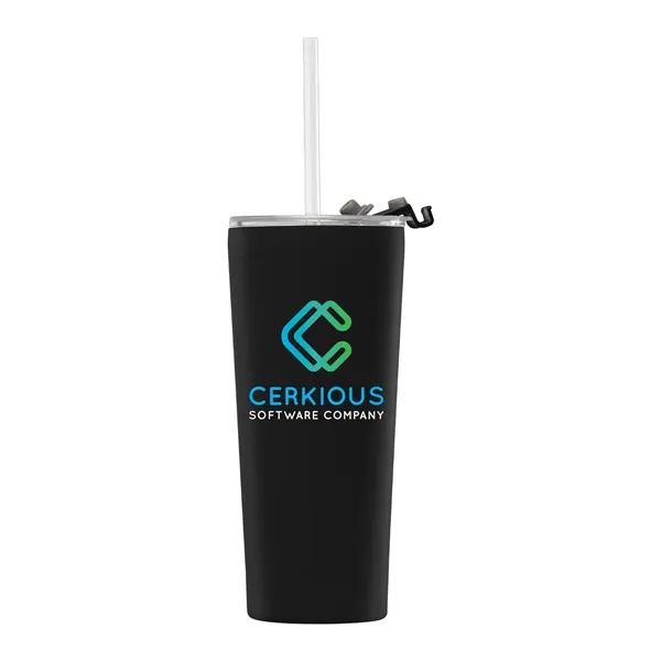 Excalibur - Double-Wall Stainless Tumbler with Straw - Excalibur - Double-Wall Stainless Tumbler with Straw - Image 12 of 16