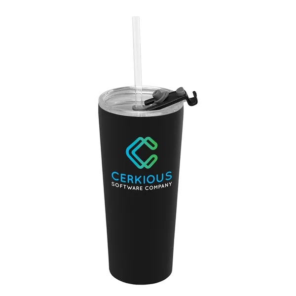 Excalibur - Double-Wall Stainless Tumbler with Straw - Excalibur - Double-Wall Stainless Tumbler with Straw - Image 11 of 16