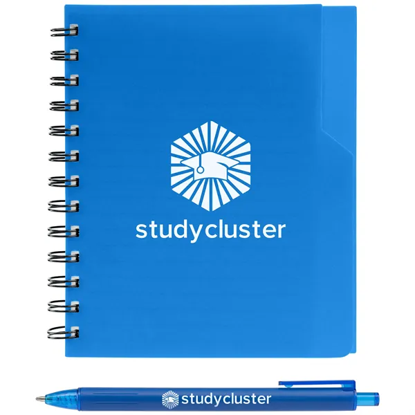 Robust Recycled A5 Spiral Notebook with Pen - Robust Recycled A5 Spiral Notebook with Pen - Image 3 of 17