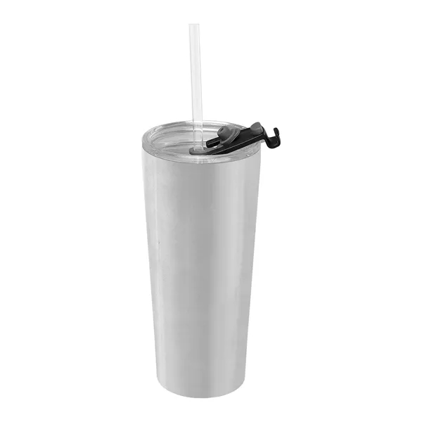 Excalibur - Double-Wall Stainless Tumbler with Straw - Excalibur - Double-Wall Stainless Tumbler with Straw - Image 2 of 16