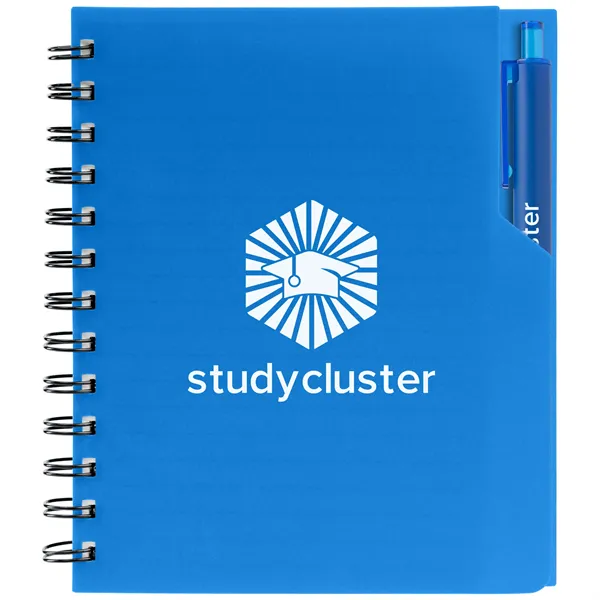 Robust Recycled A5 Spiral Notebook with Pen - Robust Recycled A5 Spiral Notebook with Pen - Image 4 of 17