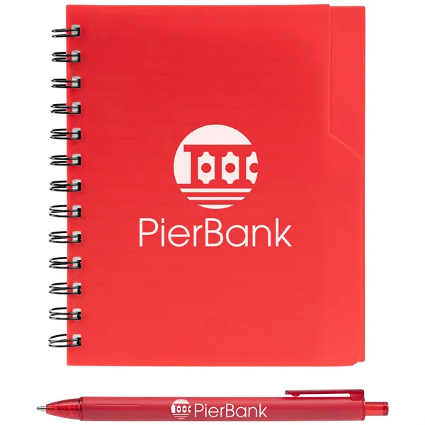 Robust Recycled A5 Spiral Notebook with Pen - Robust Recycled A5 Spiral Notebook with Pen - Image 6 of 17