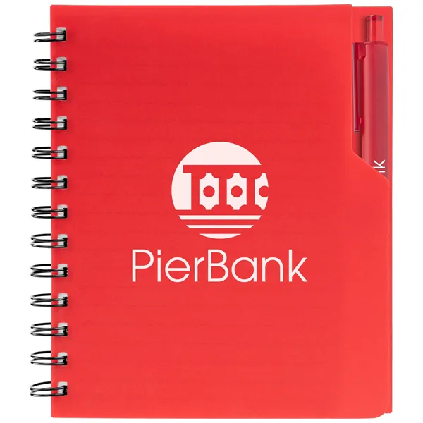 Robust Recycled A5 Spiral Notebook with Pen - Robust Recycled A5 Spiral Notebook with Pen - Image 10 of 17