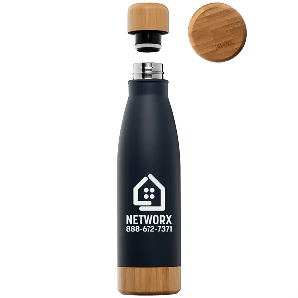 Ibiza Bamboo - 22 oz. Double-Wall Stainless Bottle - Ibiza Bamboo - 22 oz. Double-Wall Stainless Bottle - Image 8 of 9