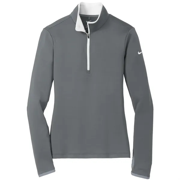 Nike Ladies Dri-FIT Stretch 1/2-Zip Cover-Up 7.6 oz. Jacket - Nike Ladies Dri-FIT Stretch 1/2-Zip Cover-Up 7.6 oz. Jacket - Image 6 of 7