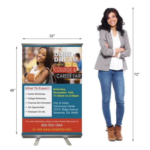 32'' X 48" Custom Retractable Banner Stand - 32'' X 48" Custom Retractable Banner Stand - Image 4 of 8
