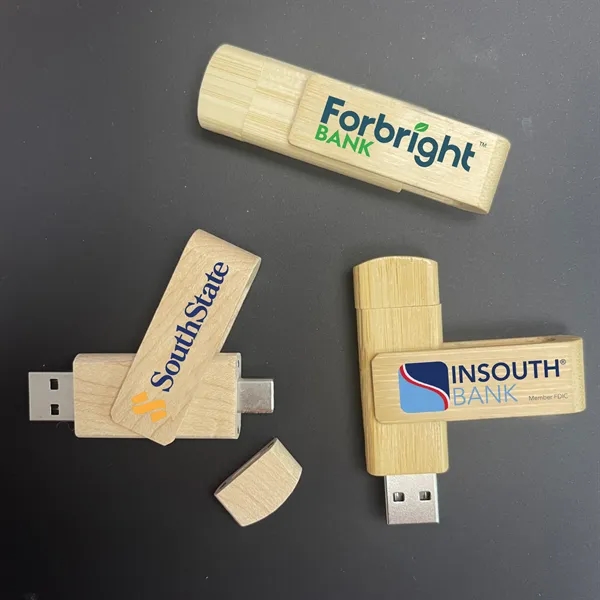 Bamboo Swivel 2.0 USB Drive - Bamboo Swivel 2.0 USB Drive - Image 1 of 7