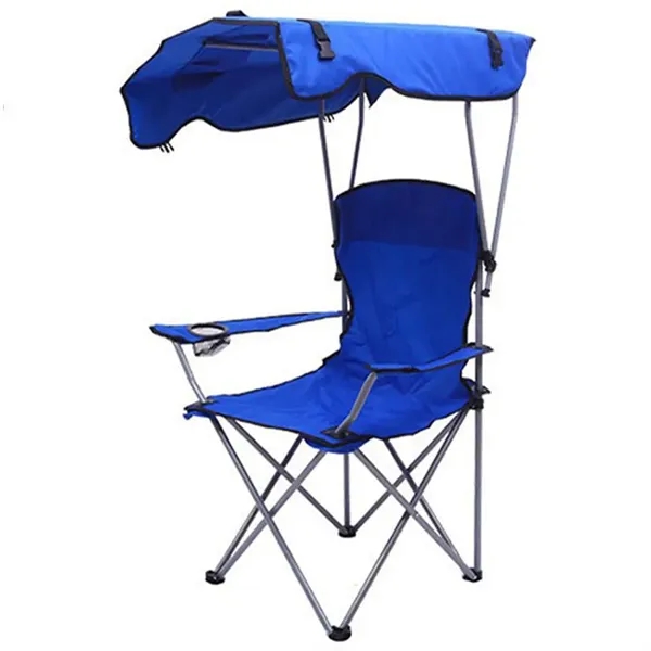 Foldable Beach Chair With Sunshade - Foldable Beach Chair With Sunshade - Image 2 of 3