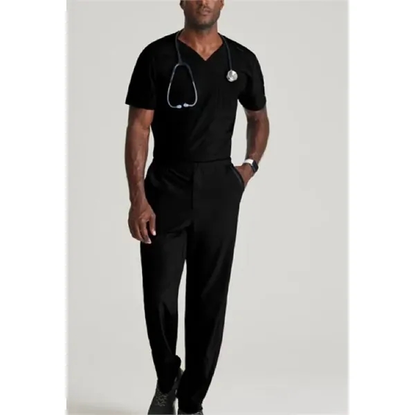 Barco® One Men's 2 Pocket Ribbed V-Neck Top - Barco® One Men's 2 Pocket Ribbed V-Neck Top - Image 4 of 13