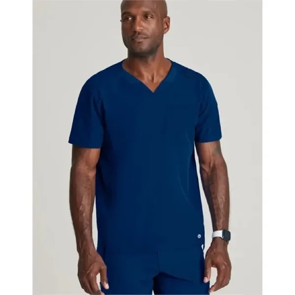Barco® One Men's 2 Pocket Ribbed V-Neck Top - Barco® One Men's 2 Pocket Ribbed V-Neck Top - Image 7 of 13