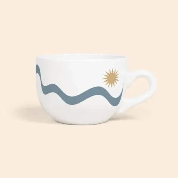 LATTE CUP CERAMIC 24 OZ. WHITE - LATTE CUP CERAMIC 24 OZ. WHITE - Image 0 of 1