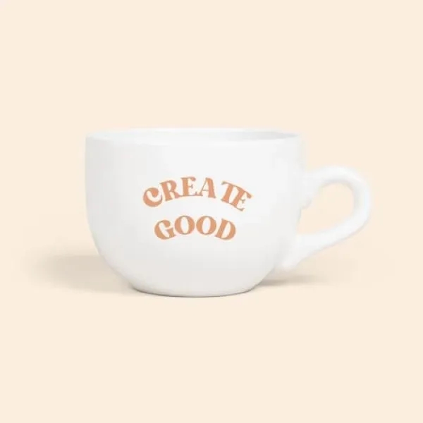 LATTE CUP CERAMIC 24 OZ. WHITE - LATTE CUP CERAMIC 24 OZ. WHITE - Image 1 of 1