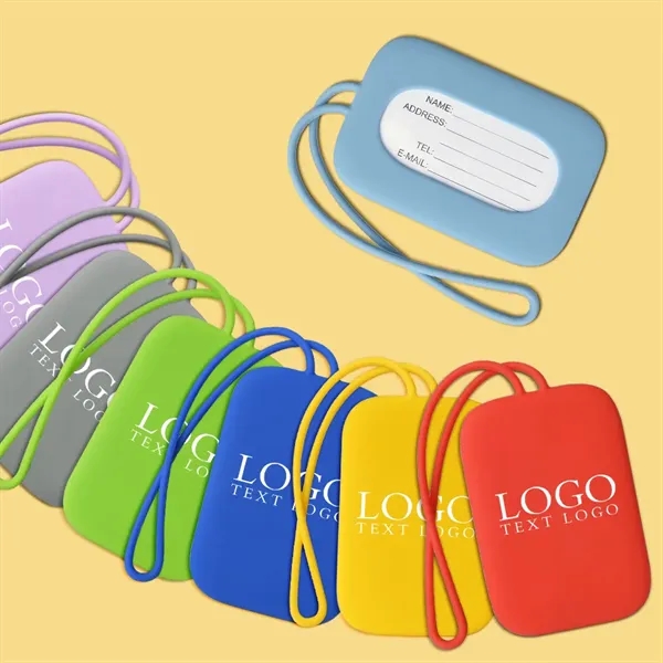 Custom Silicone Luggage Tag - Custom Silicone Luggage Tag - Image 0 of 16