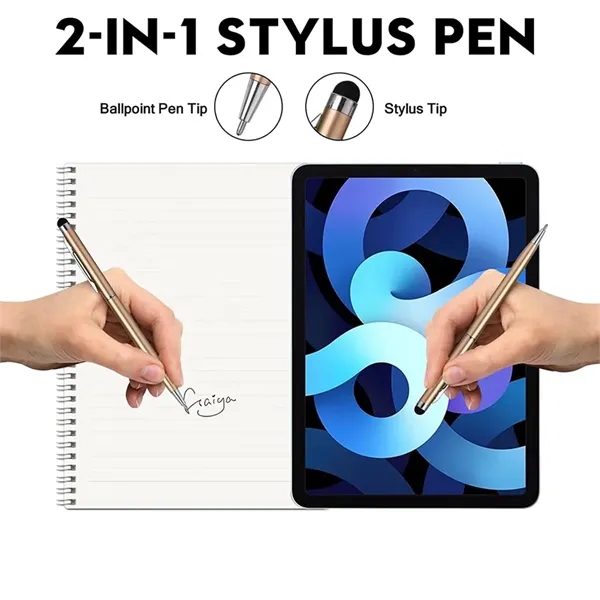 2 In 1 High Sensitivity Capacitive Ballpoint Stylus Pens - 2 In 1 High Sensitivity Capacitive Ballpoint Stylus Pens - Image 1 of 3