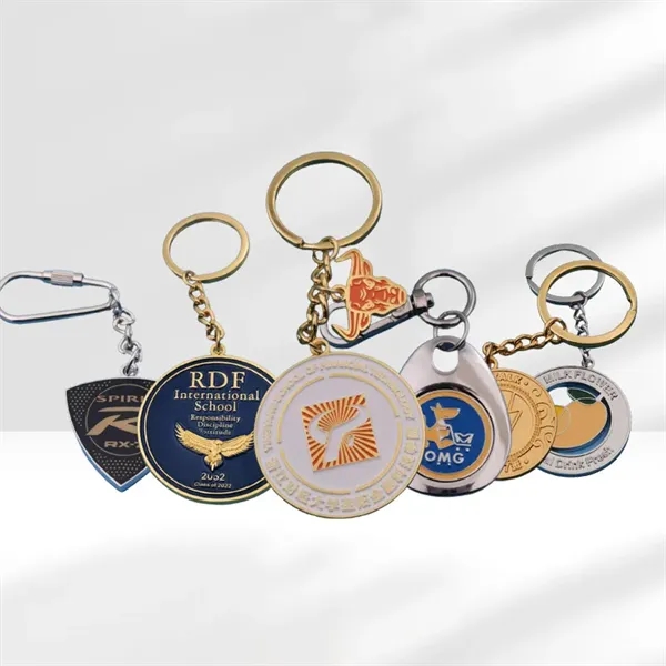 Rotatable Alloy Car Keychain Stylish Automotive Accessories - Rotatable Alloy Car Keychain Stylish Automotive Accessories - Image 1 of 1