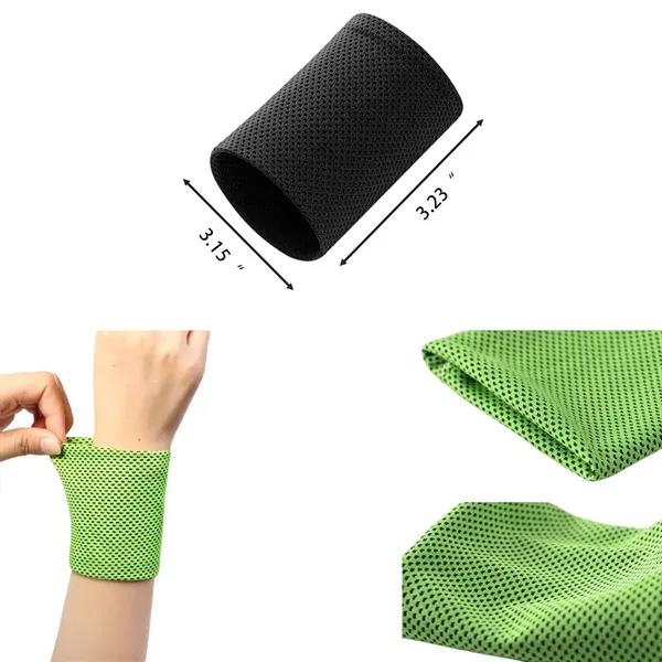 Custom Ice Cooling Sport  Sweat Absorbing Wristband - Custom Ice Cooling Sport  Sweat Absorbing Wristband - Image 1 of 1