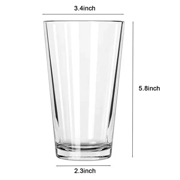 16 oz Classic Pint Glasses - 16 oz Classic Pint Glasses - Image 1 of 2