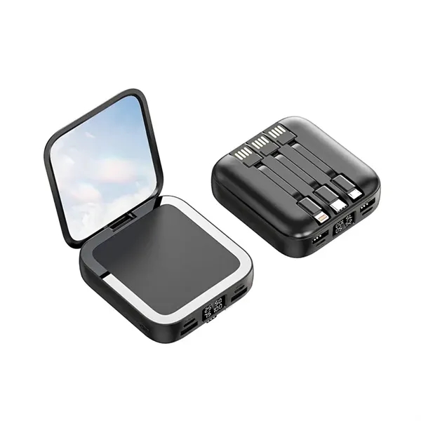 Small Portable 5000mAh Mirror Power Bank - Small Portable 5000mAh Mirror Power Bank - Image 2 of 3