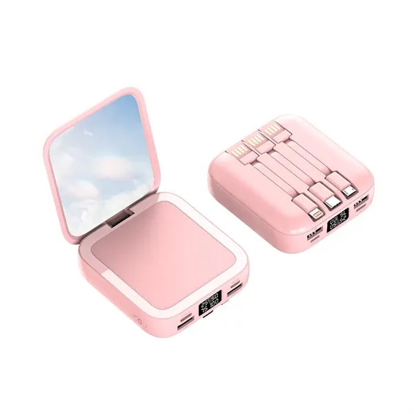 Small Portable 5000mAh Mirror Power Bank - Small Portable 5000mAh Mirror Power Bank - Image 3 of 3