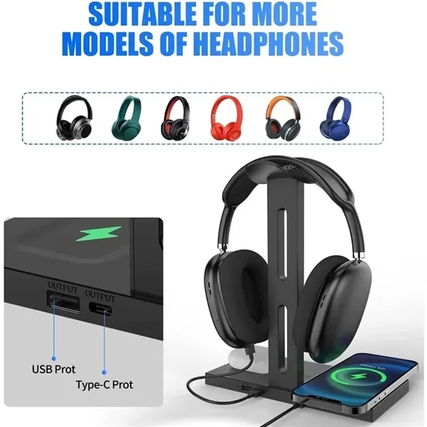 Wireless Charger Headset Holder - Wireless Charger Headset Holder - Image 3 of 5