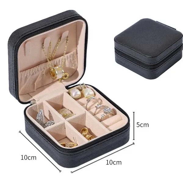 PU Leather Travel Jewelry Storage Case - PU Leather Travel Jewelry Storage Case - Image 3 of 5