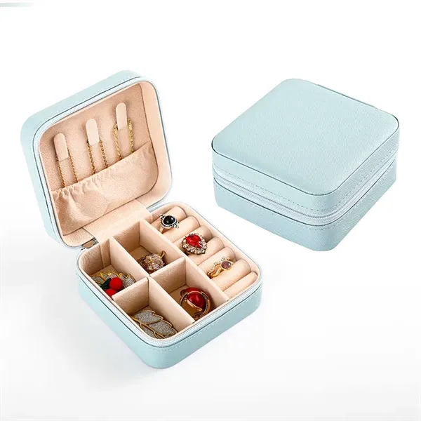 PU Leather Travel Jewelry Storage Case - PU Leather Travel Jewelry Storage Case - Image 4 of 5