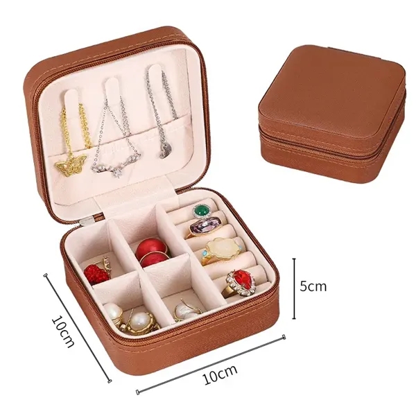 PU Leather Travel Jewelry Storage Case - PU Leather Travel Jewelry Storage Case - Image 5 of 5