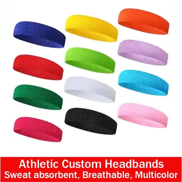 Elastic Sports Headbands: Fitness Hair Bands for Outdoors - Elastic Sports Headbands: Fitness Hair Bands for Outdoors - Image 1 of 3