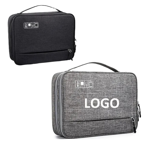 Travel Electronic Accessories Organizer - Travel Electronic Accessories Organizer - Image 0 of 3
