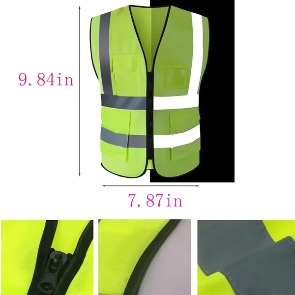 Reflective High Visibility Class Mesh Safety Vest - Reflective High Visibility Class Mesh Safety Vest - Image 1 of 1