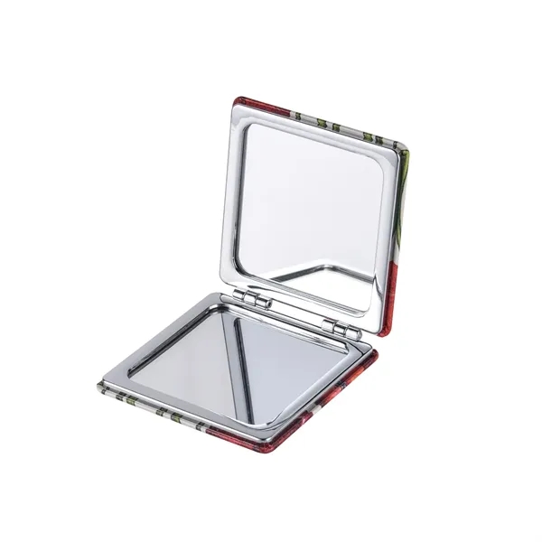 PU Leather Folding Pocket Compact Mirror - PU Leather Folding Pocket Compact Mirror - Image 6 of 6