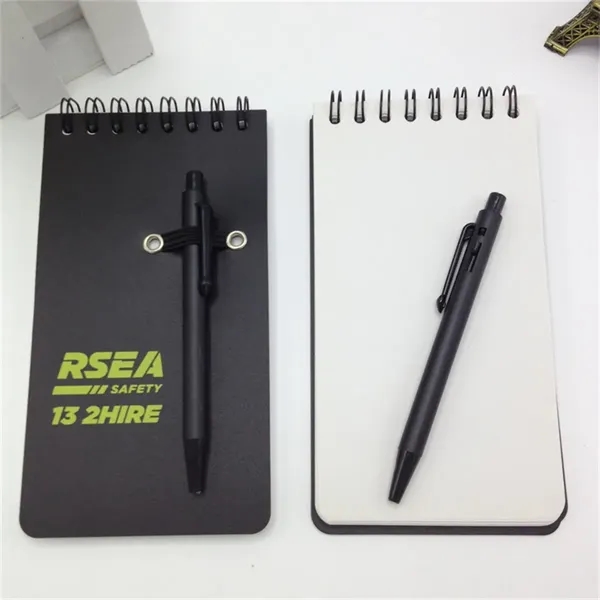Pocket Sized Spiral Jotter Notepad Notebook with Pen - Pocket Sized Spiral Jotter Notepad Notebook with Pen - Image 1 of 5