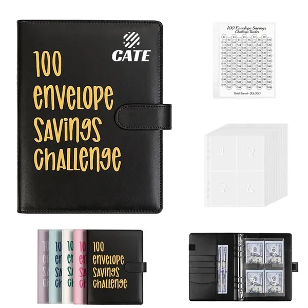 100 Envelopes Money Saving Binder Challenge Book - 100 Envelopes Money Saving Binder Challenge Book - Image 0 of 4