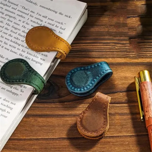 Leather Magnetic Bookmarks Book For Reading Lovers Gifts - Leather Magnetic Bookmarks Book For Reading Lovers Gifts - Image 3 of 4
