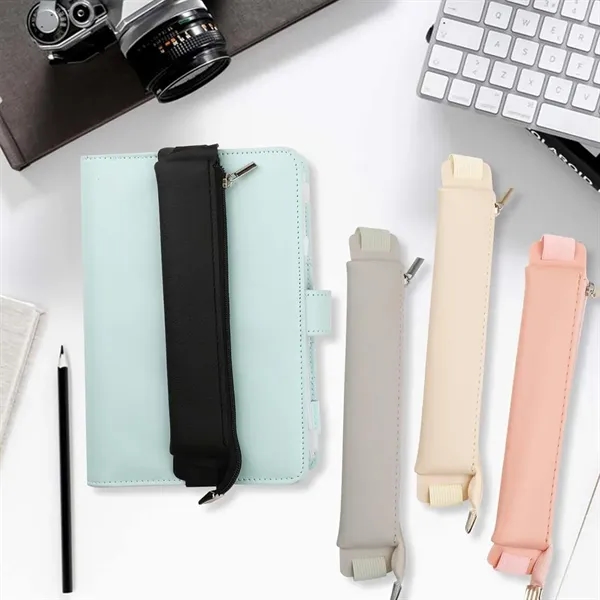 PU Adjustable Elastic Band Pen Holder - PU Adjustable Elastic Band Pen Holder - Image 2 of 3