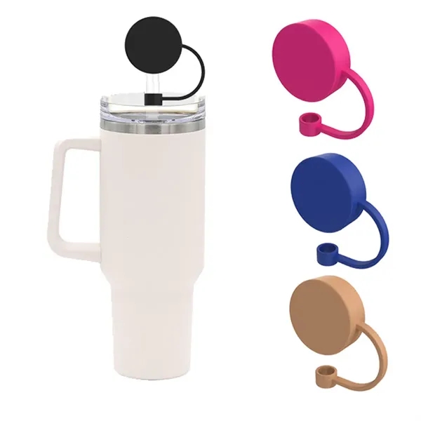 Round Dust-Proof Silicone Straw Toppers