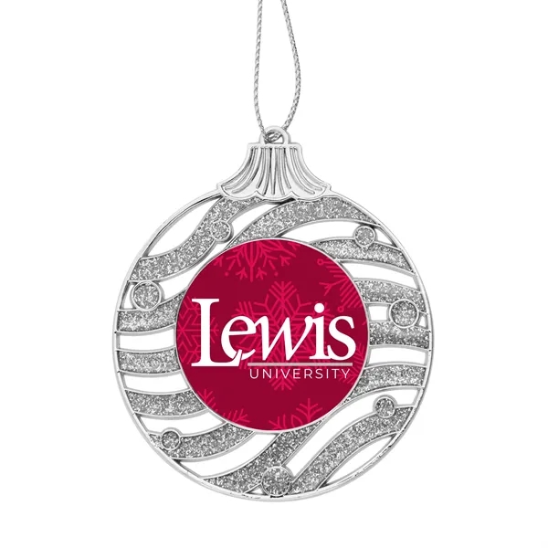 Custom Glitter Bulb Holiday Ornament